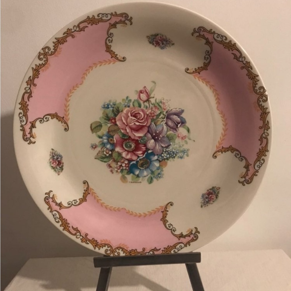 Vintage Hand Painted Plate